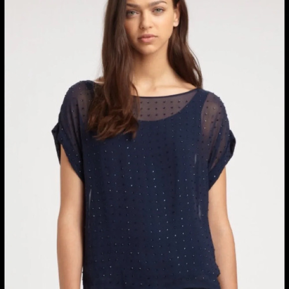 Alice + Olivia Tops - NWT Alice and Olivia Sienna silk top size S
